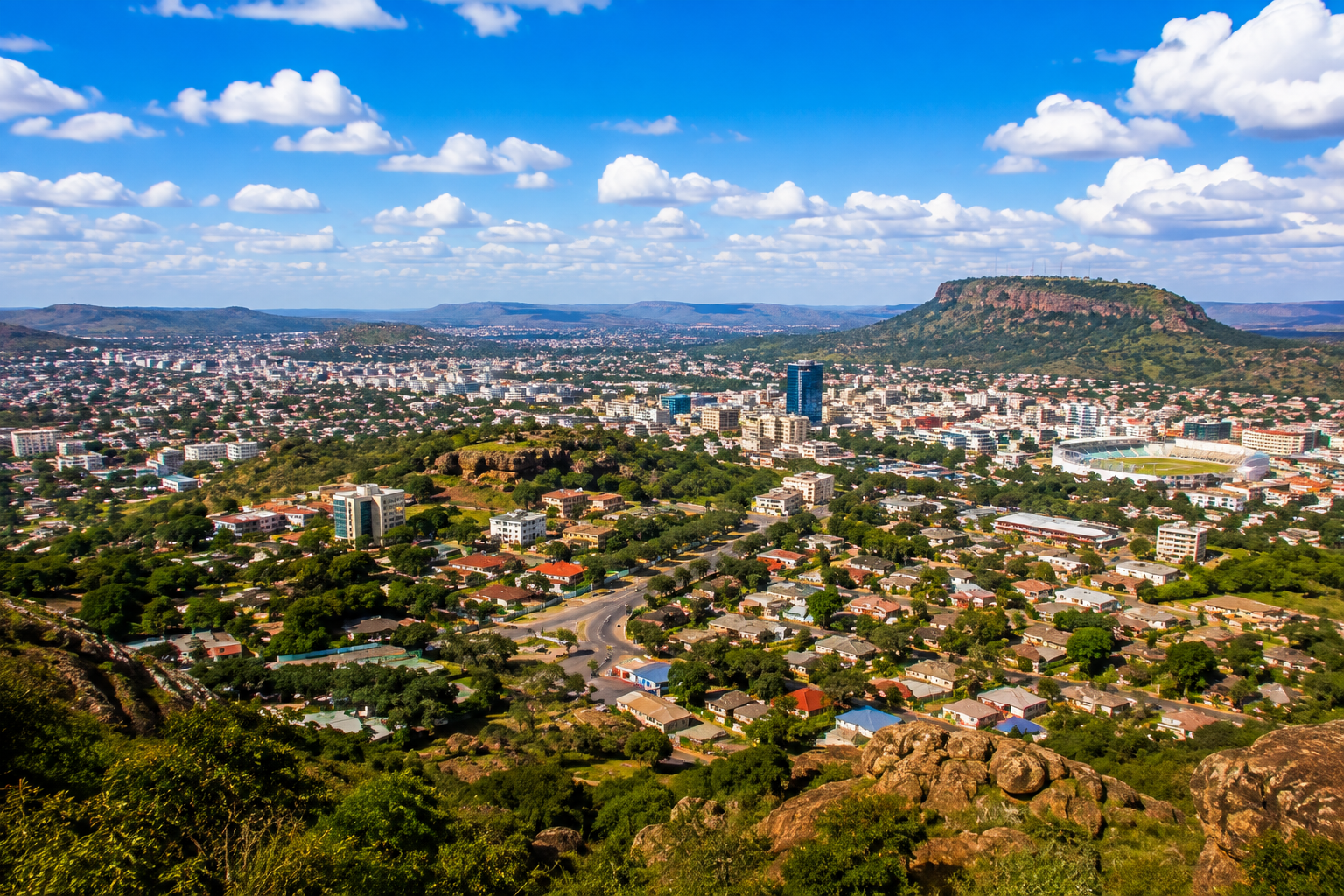 Vue panoramique du Haut-Katanga